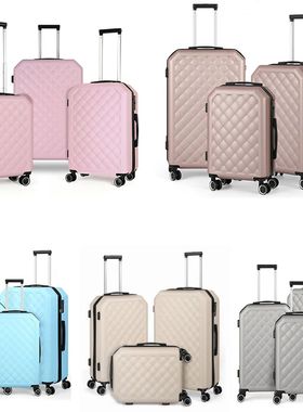 3 Pieces Luggage Set Softside Travel Suitcase with Spinner W