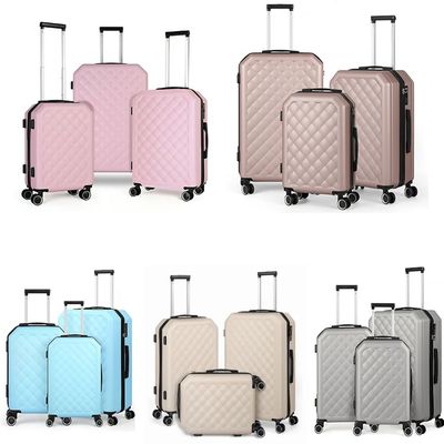 3 Pieces Luggage Set Softside Travel Suitcase with Spinner W