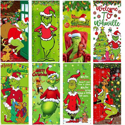 0.9 * 1.8M Multiple Christmas Door Cover Background Cloth Ba