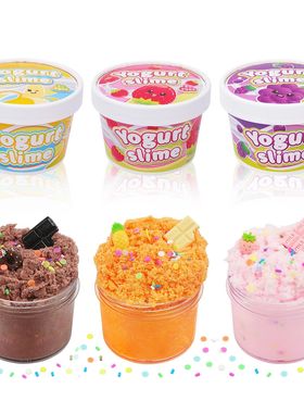 Crystal Mud Slime Cloud Silk Mud, Fruit Flavor and Odor DIY