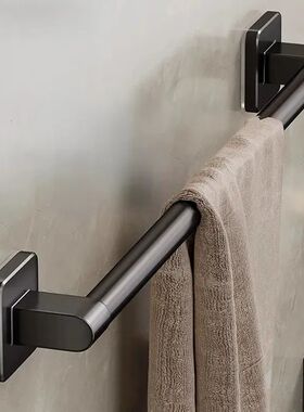 Non perforated suction cup wall mounted towel rack, bathroom