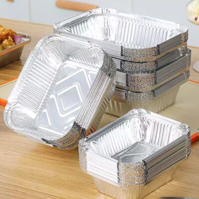 Disposable Aluminum Foil Tin Foil Tray Disposable Food Conta