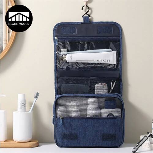 Portable Toiletry Washbag with Hanging Hook Waterproof Women