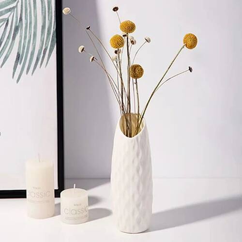 Plastic Vases Concise Imitation Ceramic Flowers Pots Wedding