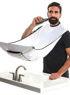 Male Shaving Apron Beard Catcher Cape Care Bib Face Shaved H