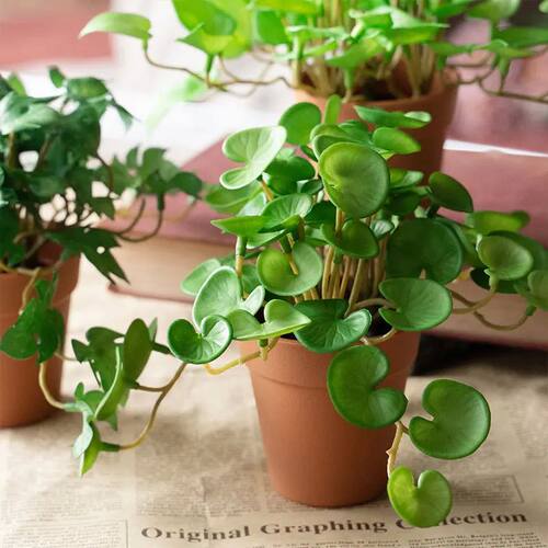 15cm Artificial Plants Leaves Fake Grass Bouquet Green Plant