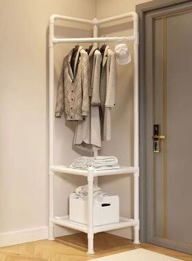 Corner Coat Hat Rack Multifunction Multi-Layer Floor Standin