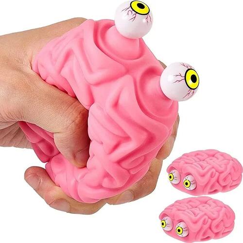 Brain Stress Balls Squeeze Eye Popping Fidget Toy Stress and