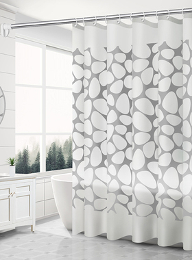Bathroom Shower Curtain Waterproof Translucent Bath Curta Mo