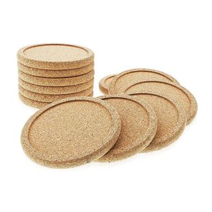 Cup Dri Cork Coasters Set Wooden 20PCS Round Mat Coffee