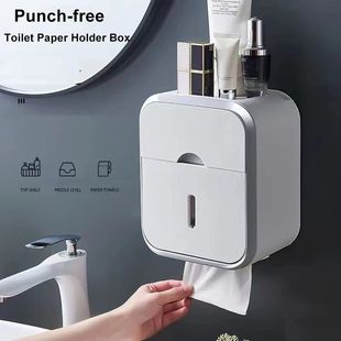 Paper Toilet Organizer Waterproof Capacity Storage High Box
