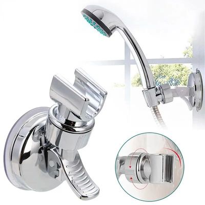 Shower Holder 360°Self-adhesive Shower Head Stand Bracket,