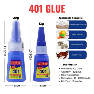 Transparent 401 Manicure 20g Shoes Strong Soft 12g Glue