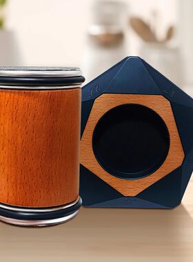 Wooden Magnetic Base Knife Sharpener, 5-Sided, Manual, Mediu