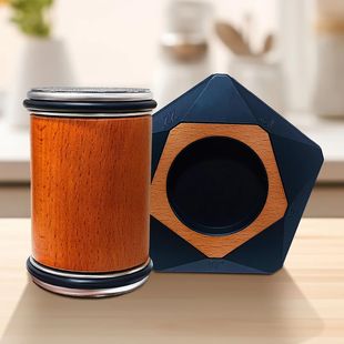 Knife Sharpener Wooden Manual Base Sided Mediu Magnetic