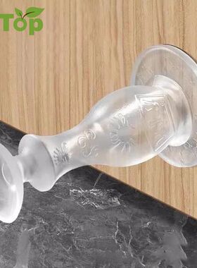 Transparent Silicone Door Stopper Wall Protector No Drilling