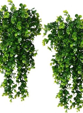 1Pcs Artificial 5Forks Rattan Eucalyptus Wall Hanging Simula