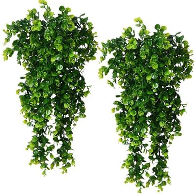 1Pcs Artificial 5Forks Rattan Eucalyptus Wall Hanging Simula