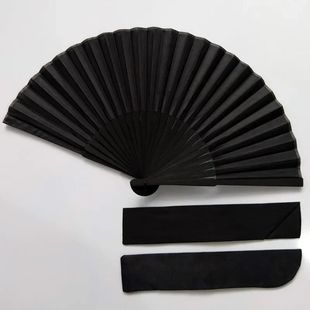 Style Folding Fan Black Wedding Chinese Kung Vintage Fans