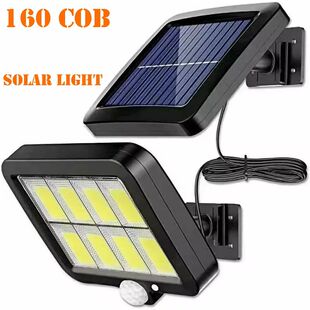 Solar Lights Outdoor 160COB Solar Lights Split Wall Lamp Wat