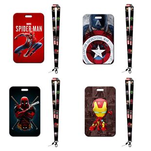 Holder Credential Hol Card Men Superhero Cool Lanyard