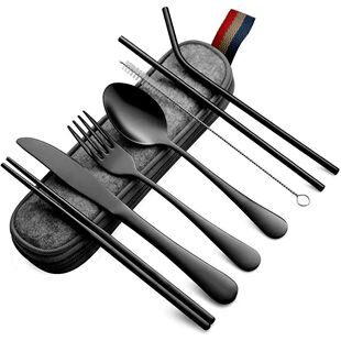 Single Box Suitable 8PCS Outdoor Cutlery For Picnic Portable