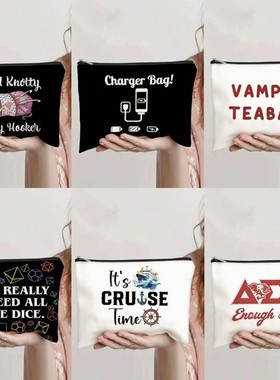 Women's Cosmetic Bag Travel Storage Bag Wash Bag English Dou