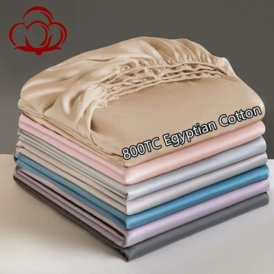 100% Egyptian Cotton Fitted Sheet 800 Thread Count Mattress
