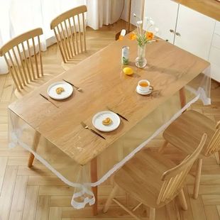 Proof Plastic Oil Table Wiping Thin Tablecloth Transparent