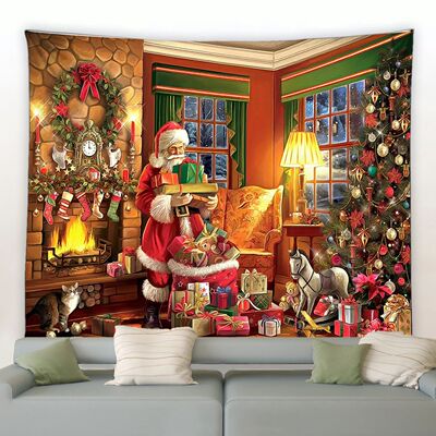 Art Wall Hanging Dorm Bedroom Living Room Christmas Tapestry