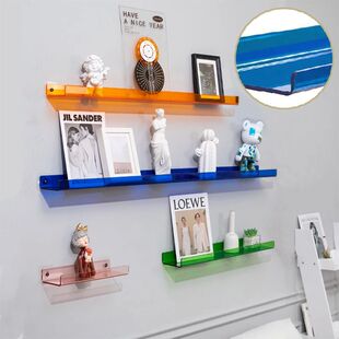 Color Acryl Wall Mounted Type Storage Rack Modern Bathroom L