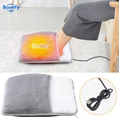 Foot Warmer Winter Electric Foot Heating Pad Soft Flannel Wa
