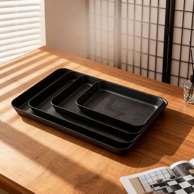 Deepen Plastic Storage Tray Multi-functional Rectangular Fru