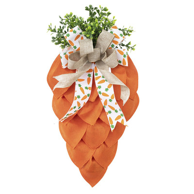 Easter Wreath Farmhouse Sign Carrot Egg Rabbit Spring Courty