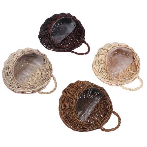 Flower Planter Wall Hanging Wicker Rattam Basket Garden Vine