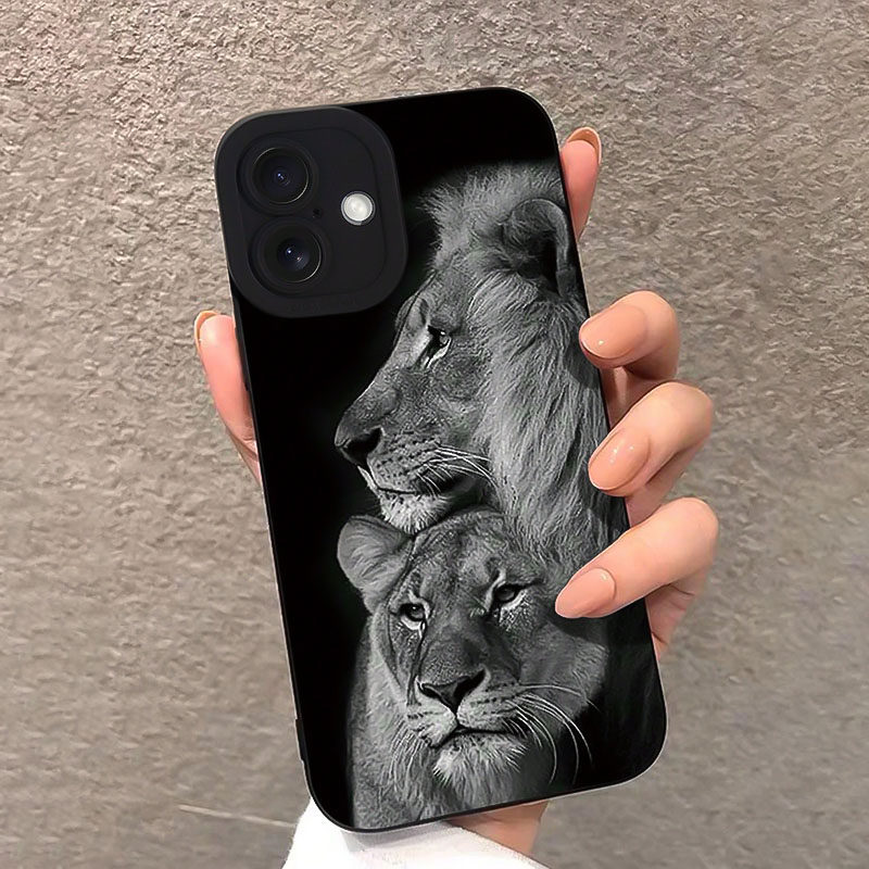iPhone17/16/15/14/13动物狮子森林潮男手机壳lion phone case12x