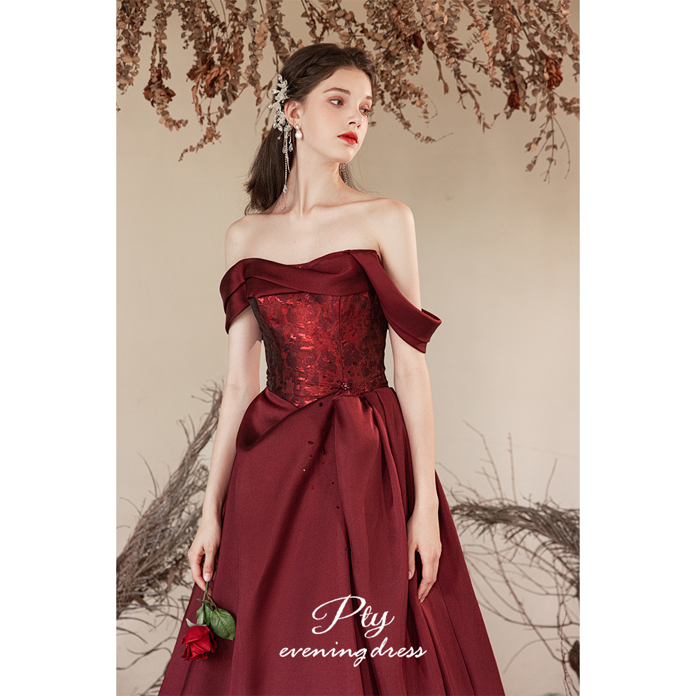 订婚礼服2025新款高端轻奢小众宴会气质进口缎面新娘敬酒服结婚