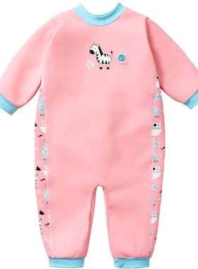 Splash About婴儿冬季保暖游泳衣男童女童连体长袖防晒宝宝儿童