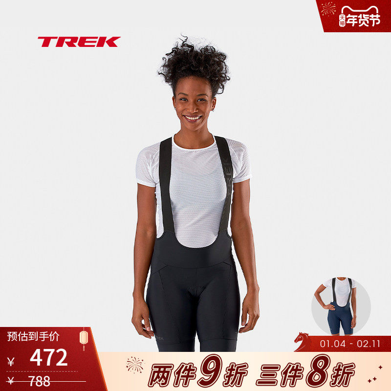 TREK崔克Circuit女式轻薄透气舒适缓震防晒环保骑行背带短裤,自行车/骑行装备/零配件,连体骑行服,淘宝优惠券,粉丝福利购,淘宝优惠卷