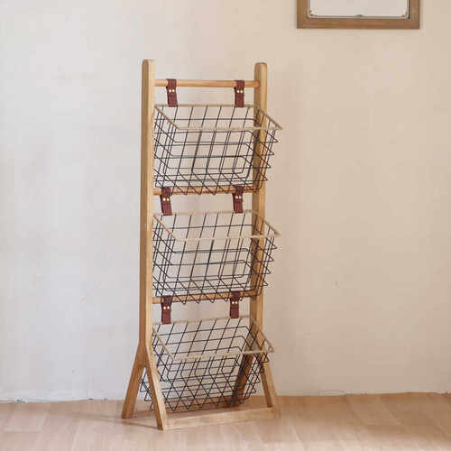 落地创意置物架家用实木架子多层玩具收纳整理架客厅书籍陈列书架