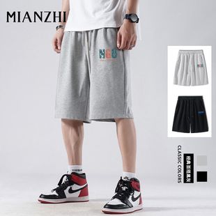 男士 子1 2025新款 宽松街头ins百搭外穿五分裤 2件 运动短裤 棉致夏季