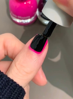 blackpink黑粉配色美甲！Two-moons水性可撕拉指甲油快干免烤显白