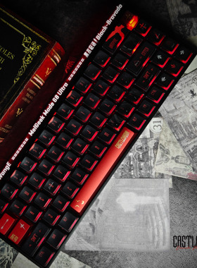 key cerberus《德古拉》原厂侧刻核动力金属漆烫金热升华透光键帽