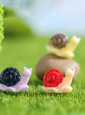 diy苔藓微景观可爱风蜗牛小动物