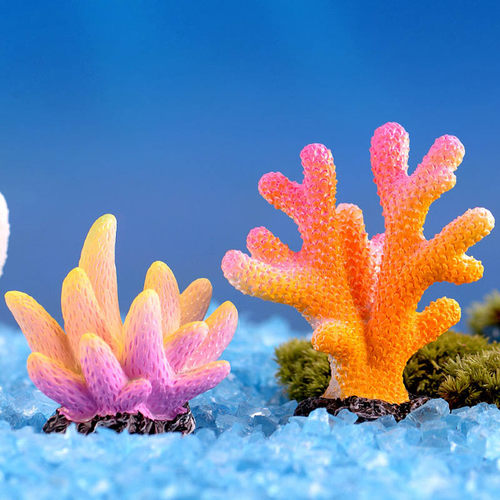 仿真树脂风格造景海星水族箱