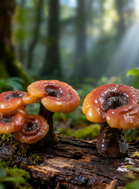 苔藓微景观简约仿真野生灵芝园艺造景 DIY装饰品迷你生态瓶小摆件