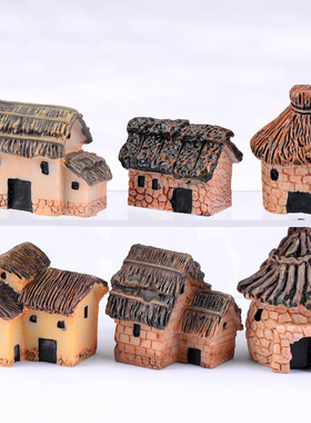 苔藓微景观小房子摄影道具工艺品