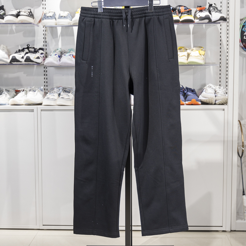 李宁直筒男子保暖宽松卫裤