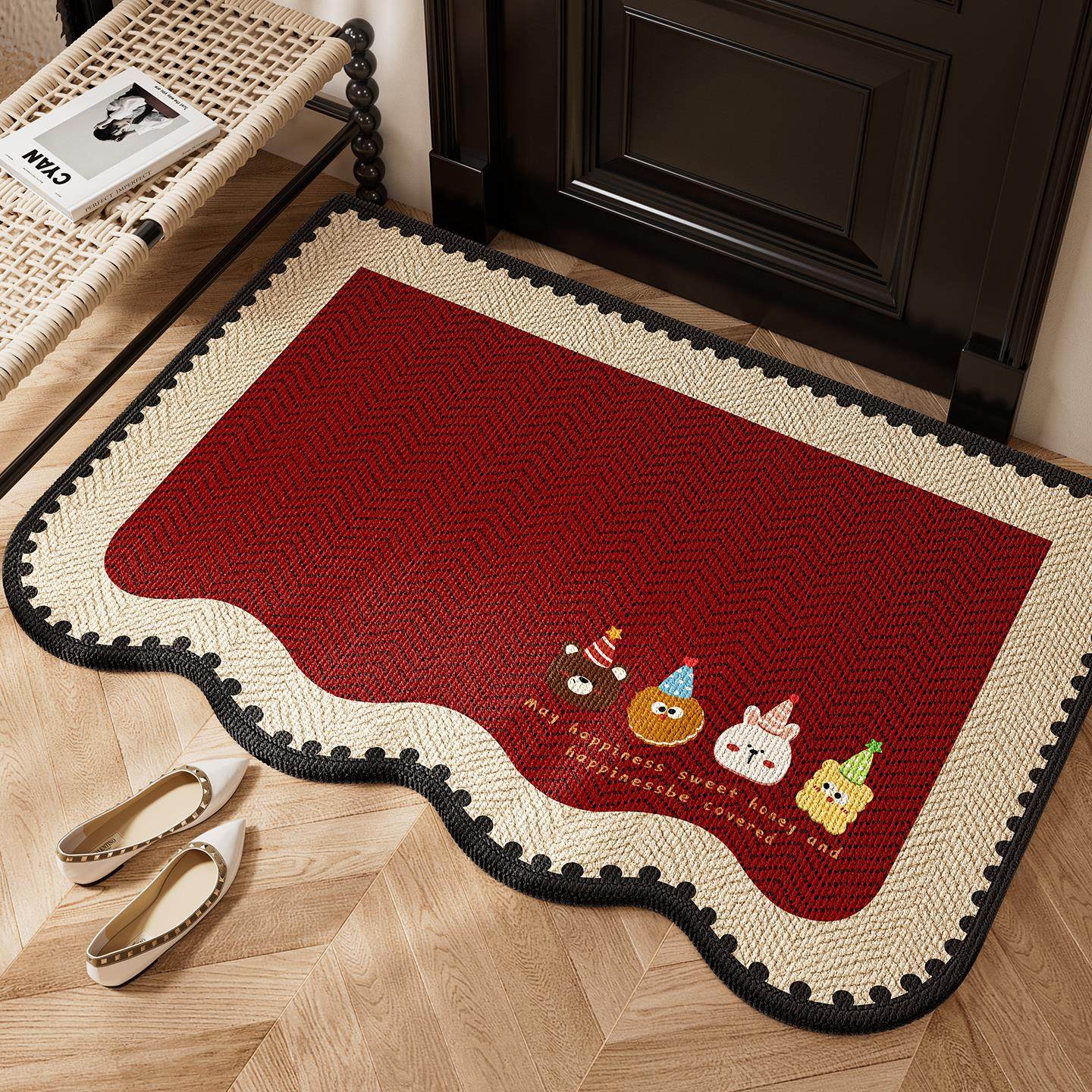 2025新款入户门地垫进门专用脚垫家用门外自由裁剪水晶绒地毯,居家布艺,入户地垫,淘宝优惠券,粉丝福利购,淘宝优惠卷