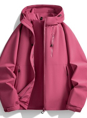 休闲男女装新品 精品港风c冲锋衣 多巴胺穿1406-7880-特p45